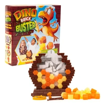Image of KandyToys Dino Brick Buster Family Game Kids Dinosaur Gift
