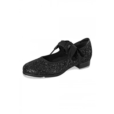 Image of Bloch 351G Black Glitter Tap Shoes LH 1 L