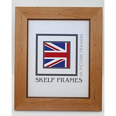 Image of Skelf Frames 400mm x 300mm PICTURE PHOTO POSTER FRAME (Antique Pine Distressed Wood)