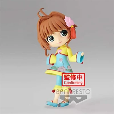Image of Banpresto BP18525 CARDCAPTOR Sakura QPosket Kinomoto A Figurine 14cm, Black