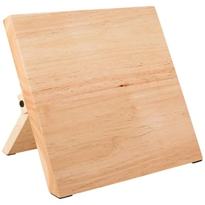 Image of Mercer Culinary Magnetic Knife Storage Board, Rubberwood, Wood, Beige, 9 1/2 x 8 5/8 3/4