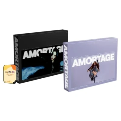 Image of AMORTAGE JISOO (BLACKPINK) Album [PURPLE + BLACK FULL SET Ver (DELUXE EDITION)]+Pre Order Benefits+BolsVos K POP Inspired Freebies (Mini Album)