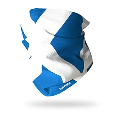 Image of Ruffnek FLAG OF SCOTLAND/SCOTTISH FLAG/THE SALTIRE/ST ANDREW&#039;S CROSS Multifunctional Headwear Neck warmer, Snood Tube Men, Women