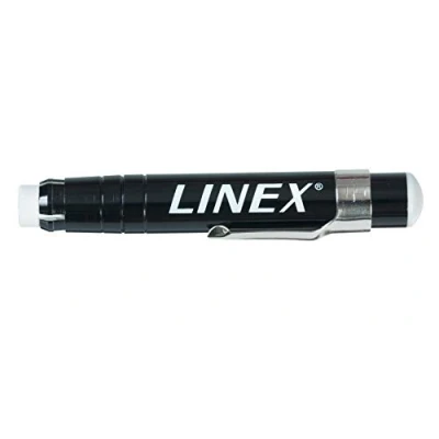 Image of Linex Chalk Holder for Round Chalks up to 10mm Diameter with Clip Metal Black