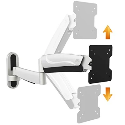 Image of RICOO Monitor Mount Tilt Swivel approx 15 33 Inch for LED LCD Flatscreens S2711 Wall Bracket Arm Gas Spring Universal VESA 75x75 100x100