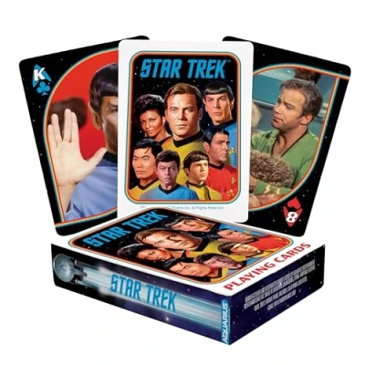 Image of AQUARIUS Star Trek Original Series Playing Cards Themed Deck of for Your Favorite Card Games Officially Licensed Merchandise &amp; Collectibles