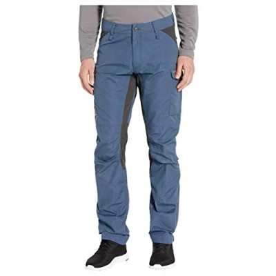 Image of FJALLRAVEN Men&#039;s Kaipak Trousers M Pants, Blue (Uncle dark Grey), 46