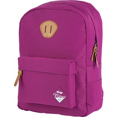 Image of Urban Classic Old School Daypack mit gepolstertem Laptopfach, urbaner Streetpack im Retro Look, Alltagsrucksack, Schulrucksack, Schoolbag, Grateful Pink, 20 L, 420 gr