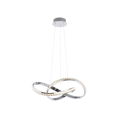 Image of Tanja Pendant Ceiling Light Chrome 1x 3W LED 3000K Dimmable