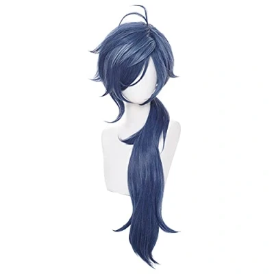 Image of HIROAKIYA Kaeya Wig, Genshin Impact Cosplay Wig with Cap