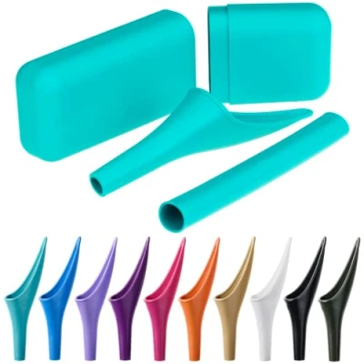 Image of SHEWEE Extreme Female Urinal. Made in the UK. Reusable and Portable Urination Device. Festival, Camping, Car Hiking Essentials For Women. Includes Travel Case Extension Pipe Aqua