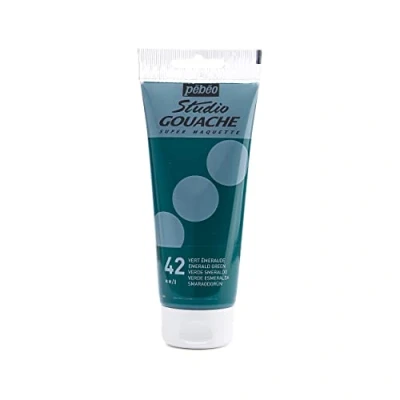 Image of PEBEO 290042 100 ml Studio Gouache, Emerald Green