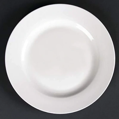 Image of Olympia Lumina Wide Rimmed Round Plate 200mm 7 3/4&#039;&#039; (Box 6)