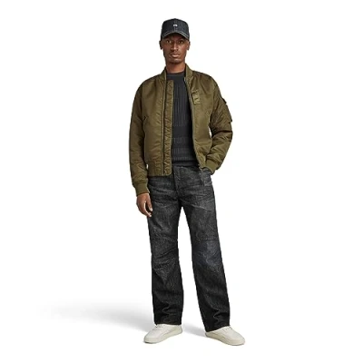 Image of G STAR RAW Men&#039;s A1 Bomber Jkt, Green (dark olive D23624 C143 C744), M