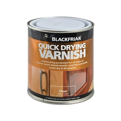Image of Blackfriar QDDVCS250 250 ml Quick Drying Duratough Interior Satin Finish Varnish Clear