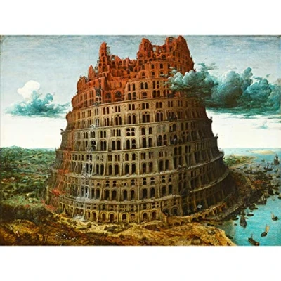 Image of Pieter Bruegel The Elder Tower Of Babel Rotterdam Large Art Print Poster Wall Decor Premium Mural