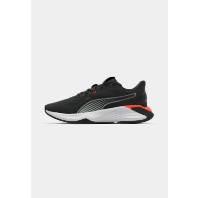 Image of PUMA Unisex PWR Hybrid TR Cross Trainer, Black White Glowing RED Gray Echo, 5 UK