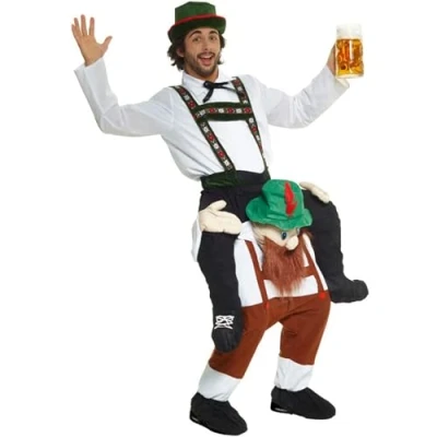 Image of Morph Oktoberfest Outfit Mens Bavarian Ride On Costume Adult German Piggyback Halloween Costumes