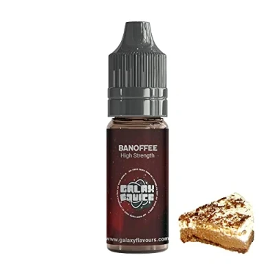 Image of Banoffee High Strength Flavouring 230+ Flavours Galaxy Food 10ml Bottle