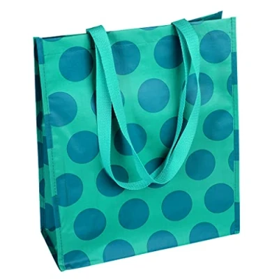 Image of Rex London Blue On Turquoise Spotlight Reusable Shopping Bag