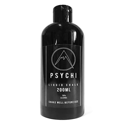 Image of Psychi 200ml Liquid Chalk Gym Ultimate dust free grip Formulated for Crossfit Bouldering Rock Climbing Gymnastics Weightlifting Pole Dancing Powerlifting and more.