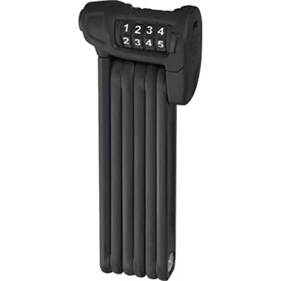 Image of ABUS Bordo Combo Lite 6150/85 folding lock with bag Extra light combination made of special steel security level 6 85 cm Black