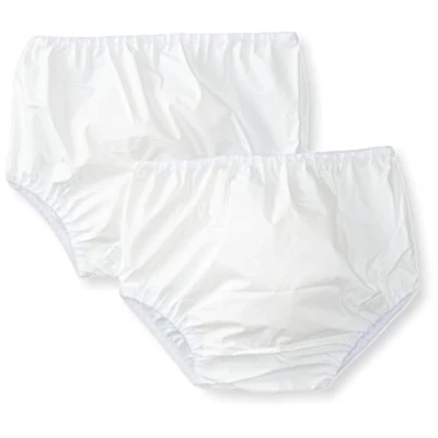 Image of Gerber Baby Girls Bibs, White, 12 Month (Pack of 2)