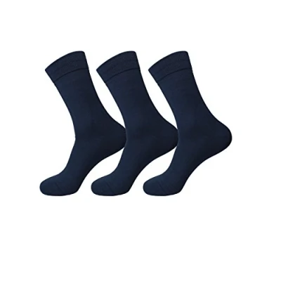 Image of Jasmine Silk 3 Pairs Womens Supersoft Women 100% Bamboo Socks Thermal Sock 7 (Navy)