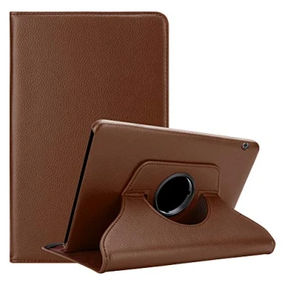 Image of Cadorabo Tablet Case works with Huawei MediaPad T5 10 (10.1&quot; Zoll) in MUSHROOM BROWN Book Style Protection Cover WITHOUT Auto Wake Up Stand Function and Elastic Strap Fastener
