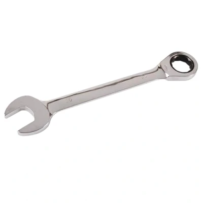 Image of Dapetz ® Fixed Head Ratchet Metric Spanner Open End Ring 30mm, Mirror Polished, Raised Panel Spanner, Chrome Vanadium Steel Combination Suitable for Mechanics