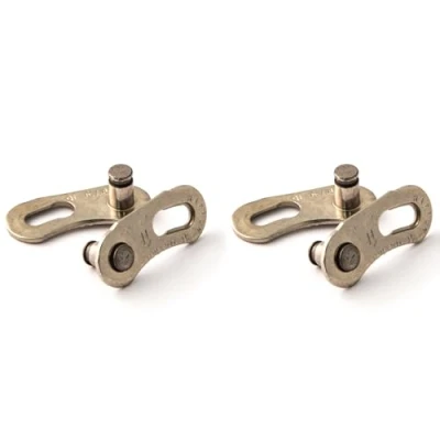 Image of Clarks CL11 Split Link Connectors Silver 11 Speed 2 Pack