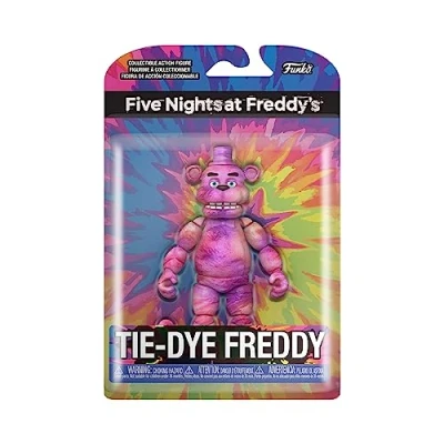 Image of Funko Action Figure 5&quot;: Five Nights At Freddy&#039;s (FNAF) TieDye Freddy Fazbear Collectable Toy Gift Idea Official Merchandise