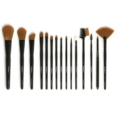 Image of Stargazer 15 Piece Make Up Brush Set for your complete cosmetic application needs in a handy roll case.