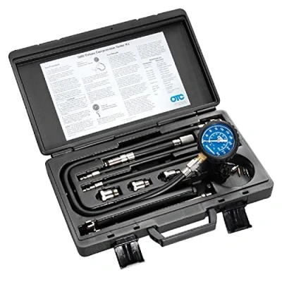 Image of OTC 5605 Deluxe Compression Tester Kit with Carrying Case for Gasoline Engines