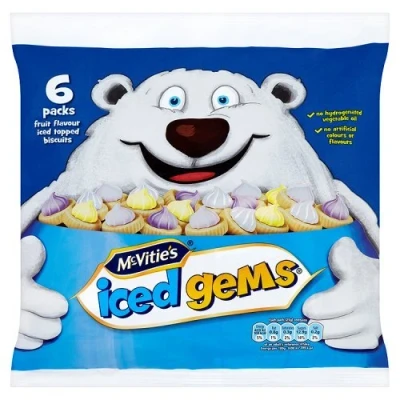 Image of Jacob&#039;s Iced Gems, 6 x 25 g (Pack of 1)