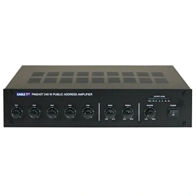 Image of Eagle Pa6240T 240W 100V Line Mixer Amplifier Black