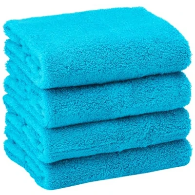 Image of GC GAVENO CAVAILIA 550 GSM Hand Towels Pack of 2 Egyptian Cotton Towel Highly Absorbent &amp; Quick Dry Bathroom Sets Washable Spa Saloon Gym Towel, Turquoise