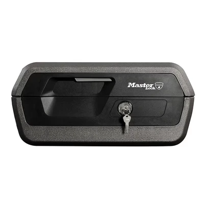 Image of MASTER LOCK Certified Fireproof and Waterproof Safe Box with Key, 10L, 419 x 193 375 mm, Portable, for home professionals