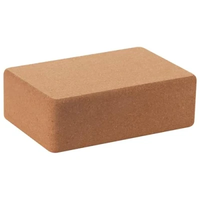 Image of Jazooli Yoga Brick Eco Friendly Natural Cork Block, Pilates Equipment for Gym &amp; Home Essentials, Anti Slip Block Support Poses