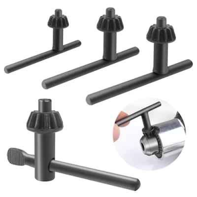 Image of ATOPLEE Chuck Key for Drill,4pcs Universal Drill Press Keys Electric Clamping Tool [Chuck Diameter:3/4&quot; /3/8&quot; /1/2&quot;/5/8&quot;]