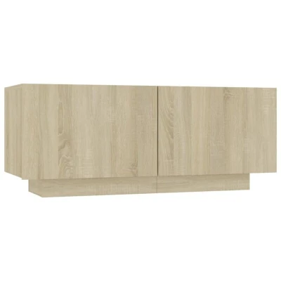 Image of vidaXL Bedside Cabinet Sonoma Oak 100x35x40 cm Engineered Wood