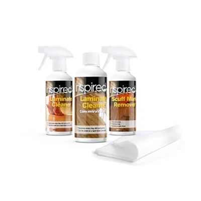 Image of Inspired Care Kit Includes Laminate Floor Cleaner, Concentrate Refill and Scuff Mark Remover