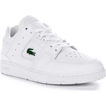 Image of Lacoste Court Cage Mens Yellow Leather Size UK 10