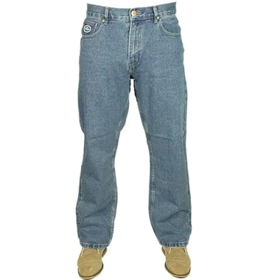 Image of Forge Mens Plus Size Jeans Smart Work Wear Heavy Duty for Men, Stone Wash Colour, 32W / 30L