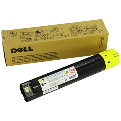 Image of Dell D5110cn Laser Toner Cartridge Page Life 8000pp Yellow 593 10122