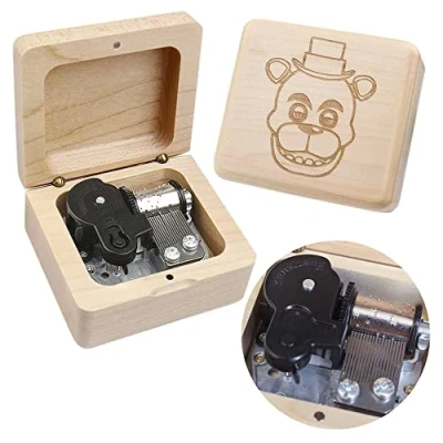 Image of Sinzyo Music Box Vintage Wood Carved Mechanism Musical Boxs Gift For Birthday Valentine&#039;s Day Christmas (Toreador Maple Box)