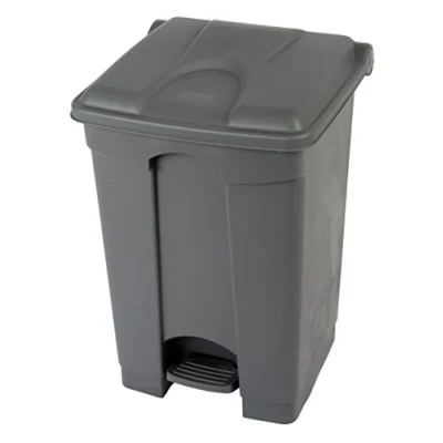 Image of 45 Litre Step On Container Waste Bin, Pedal Bin Plastic, Grey by Chabrias Ltd