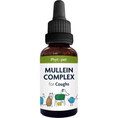 Image of PhytoPet Mullein Complex 30ml 100% Natural Herbal Remedy Coughs and Respiratory Support for Dogs, Cats, Horses, Birds, Pets