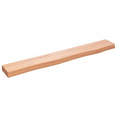Image of vidaXL Wall Shelf Light Brown 80x10x4 cm Treated Solid Wood Oak