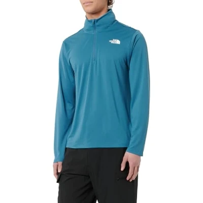 Image of The Noth Face Men&#039;s 24/7 1/4 Zip Sweatshirt, Mountain Athleticsllard Blue, XS